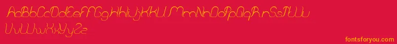 FallingInLove Font – Orange Fonts on Red Background