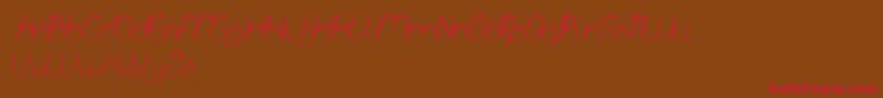 FallingInLove Font – Red Fonts on Brown Background