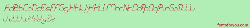 FallingInLove Font – Red Fonts on Green Background