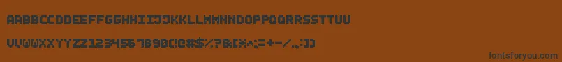 SmallBoldPixel7 Font – Black Fonts on Brown Background