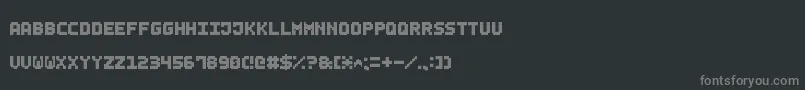 Police SmallBoldPixel7 – polices grises sur fond noir