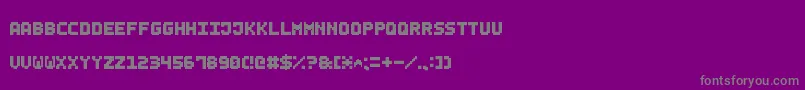 Czcionka SmallBoldPixel7 – szare czcionki na fioletowym tle