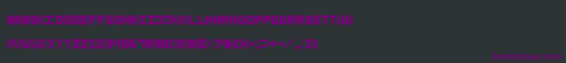 Шрифт SmallBoldPixel7 – фиолетовые шрифты на чёрном фоне