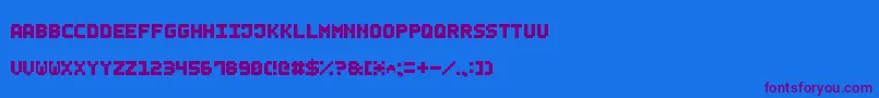 Шрифт SmallBoldPixel7 – фиолетовые шрифты на синем фоне
