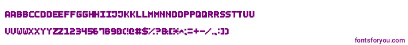 Шрифт SmallBoldPixel7 – фиолетовые шрифты на белом фоне