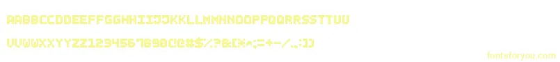 フォントSmallBoldPixel7 – 白い背景に黄色の文字