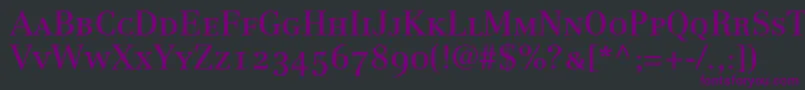fuente CenturyRepriseOldstyleSsiSmallCaps – Fuentes Moradas Sobre Fondo Negro