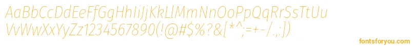 FirasanscondensedThinitalic Font – Orange Fonts