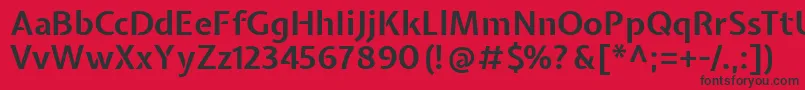 ExpletussansBold Font – Black Fonts on Red Background