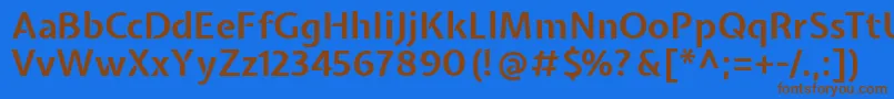 ExpletussansBold Font – Brown Fonts on Blue Background