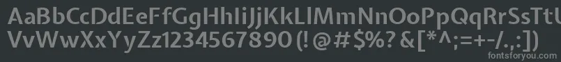 フォントExpletussansBold – 黒い背景に灰色の文字