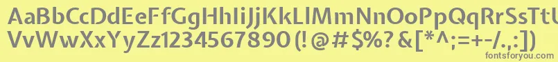 ExpletussansBold Font – Gray Fonts on Yellow Background