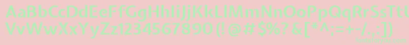 ExpletussansBold Font – Green Fonts on Pink Background