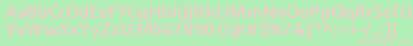 ExpletussansBold Font – Pink Fonts on Green Background