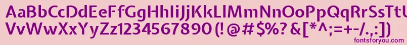 ExpletussansBold Font – Purple Fonts on Pink Background