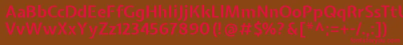 ExpletussansBold Font – Red Fonts on Brown Background