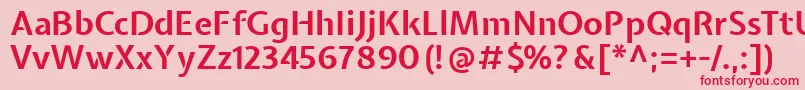 ExpletussansBold Font – Red Fonts on Pink Background