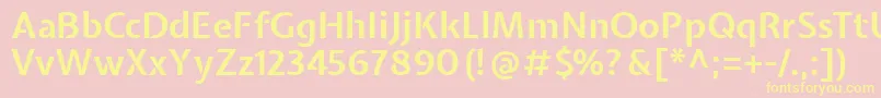 ExpletussansBold Font – Yellow Fonts on Pink Background