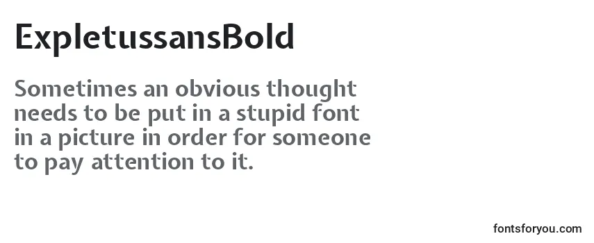 ExpletussansBold-fontti
