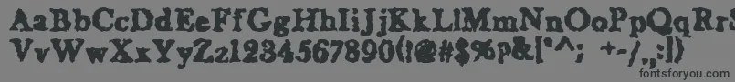 WetNapkinregular Font – Black Fonts on Gray Background