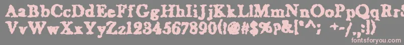 WetNapkinregular Font – Pink Fonts on Gray Background