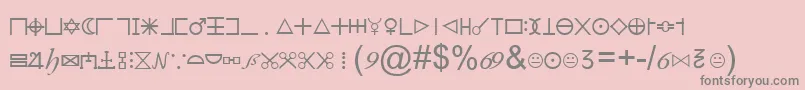IllluminatiDirigensBerlin Font – Gray Fonts on Pink Background