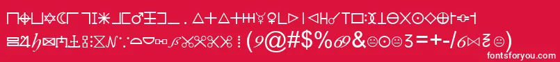 IllluminatiDirigensBerlin Font – White Fonts on Red Background