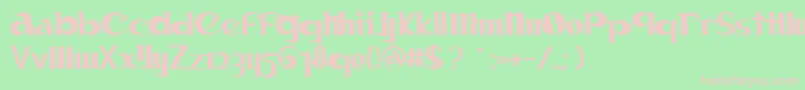 Canon Font – Pink Fonts on Green Background