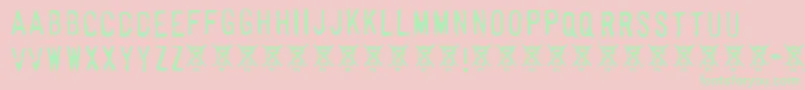 Horrorshow Font – Green Fonts on Pink Background