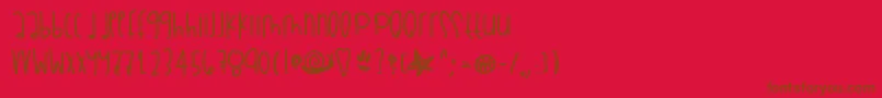 Psalm71 Font – Brown Fonts on Red Background