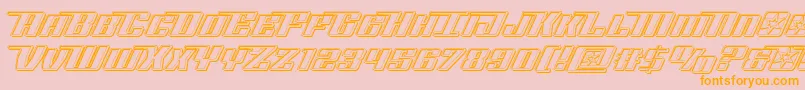 Rocketpopengrave Font – Orange Fonts on Pink Background