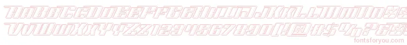 Rocketpopengrave-Schriftart – Rosa Schriften auf weißem Hintergrund