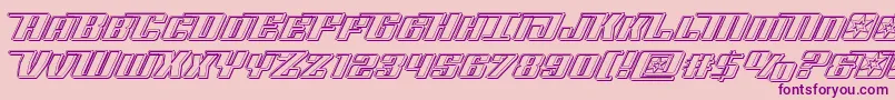 Rocketpopengrave Font – Purple Fonts on Pink Background
