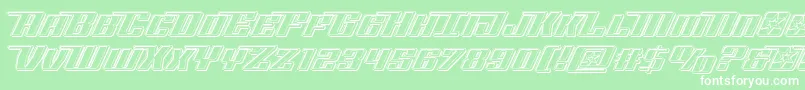 Rocketpopengrave Font – White Fonts on Green Background