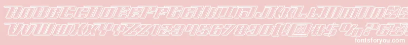 Rocketpopengrave-Schriftart – Weiße Schriften auf rosa Hintergrund