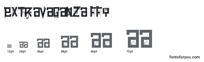 Extravaganza ffy Font Sizes