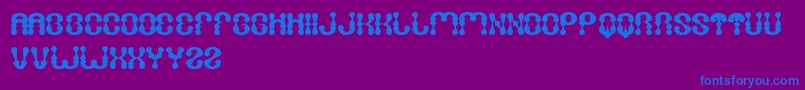 WaterDrop Font – Blue Fonts on Purple Background