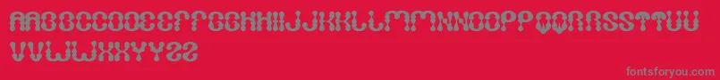 WaterDrop Font – Gray Fonts on Red Background