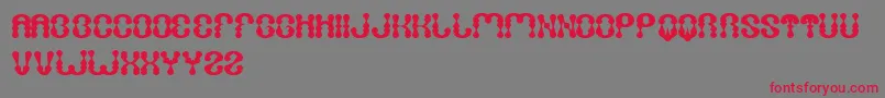 WaterDrop Font – Red Fonts on Gray Background