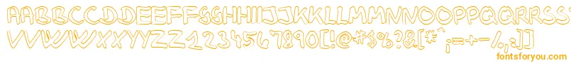 KlausJohansenHollow Font – Orange Fonts