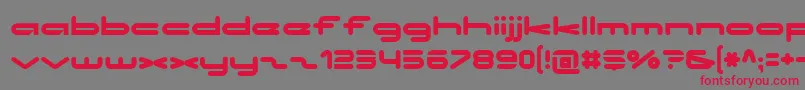 No ffy Font – Red Fonts on Gray Background
