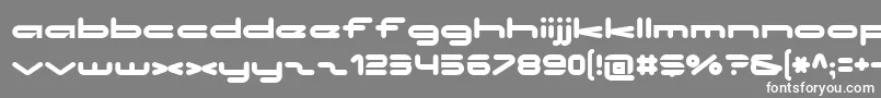 No ffy Font – White Fonts on Gray Background