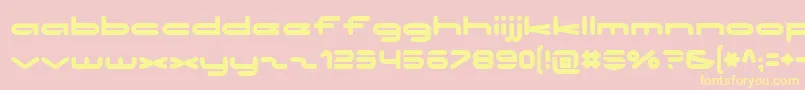 No ffy Font – Yellow Fonts on Pink Background