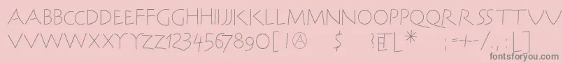 Więcej informacji o czcionce SteinantikLight Czcionka SteinantikLight – szare czcionki na różowym tle