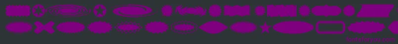 ButtonbuttonAoe Font – Purple Fonts on Black Background