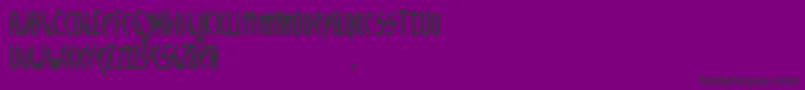 Crwellbold Font – Black Fonts on Purple Background