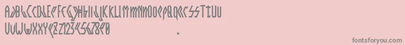 Crwellbold Font – Gray Fonts on Pink Background