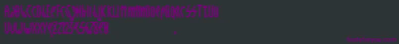 Crwellbold Font – Purple Fonts on Black Background