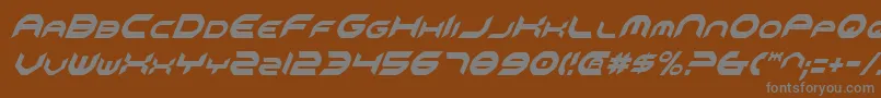 Omniv2ci Font – Gray Fonts on Brown Background