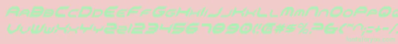 Omniv2ci Font – Green Fonts on Pink Background